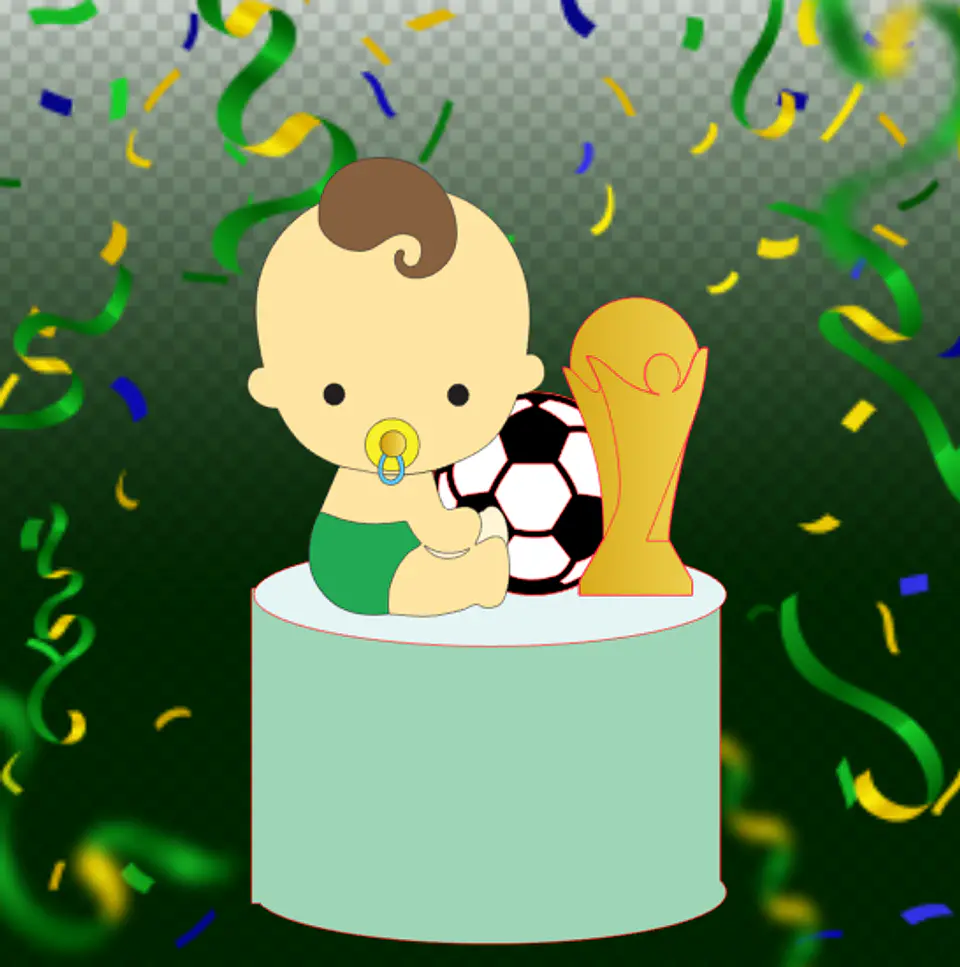 Arquivo de Corte Topo de Bolo Futebol Copa Baby 20 1