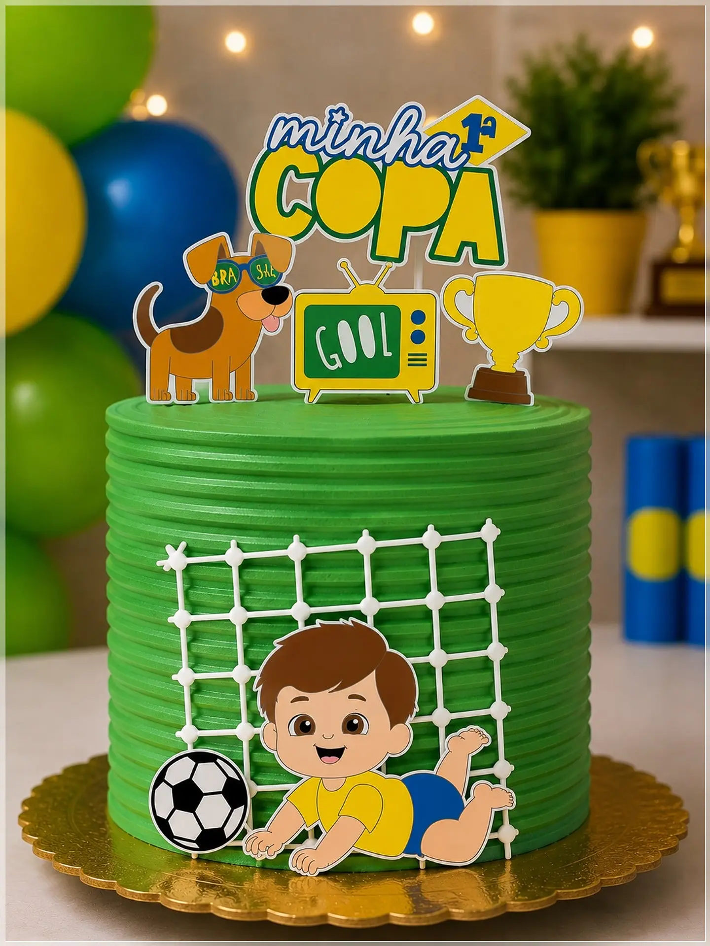 Arquivo de Corte Topo de Bolo Futebol Copa 15 1