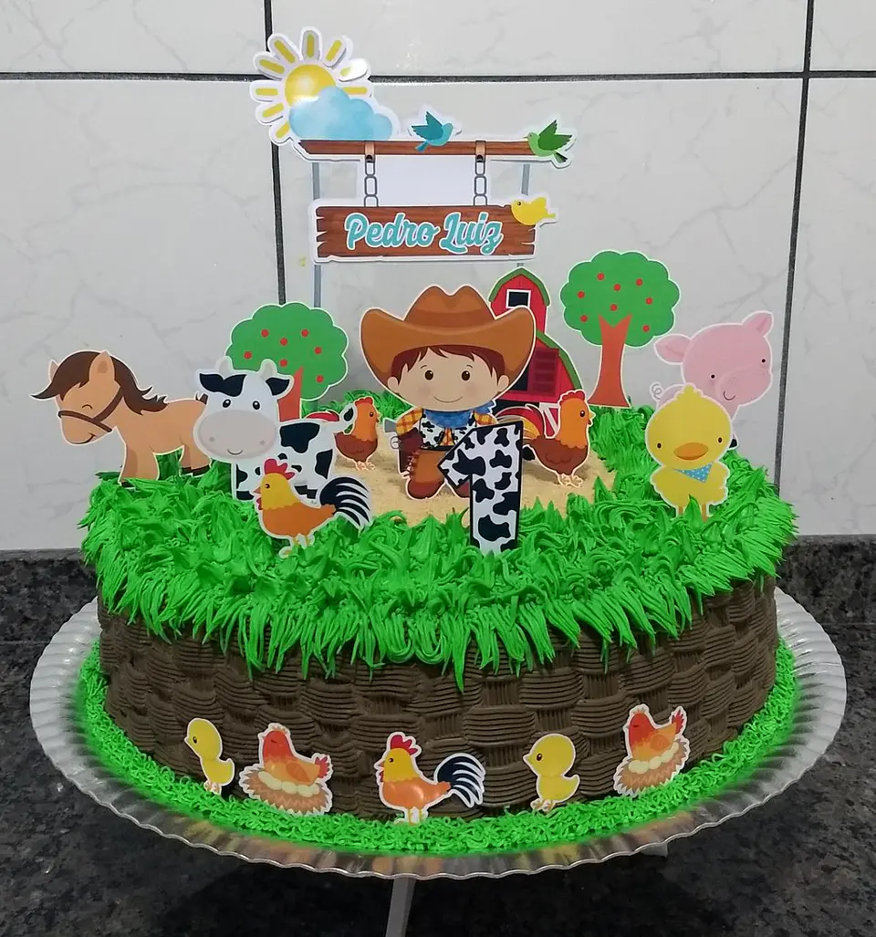 Arquivo de Corte Topo de Bolo Fazendinha 30 1