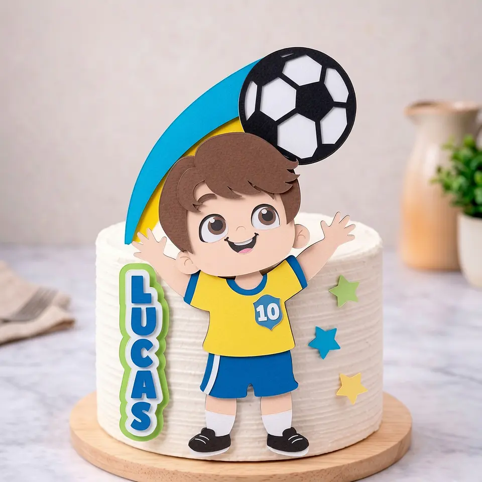 Arquivo de Corte Topo de Bolo Futebol Copa 6 1