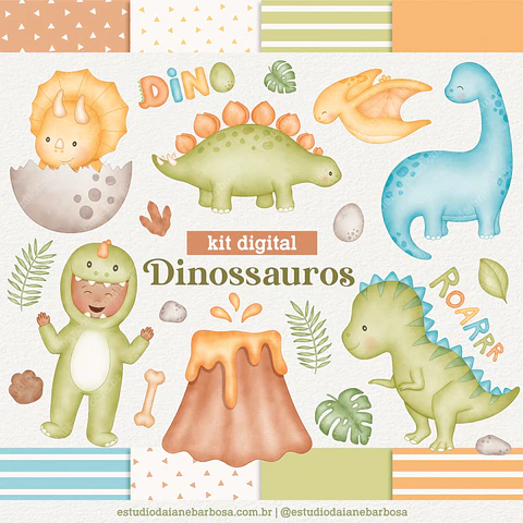 Kit Digital Dinossauros 3