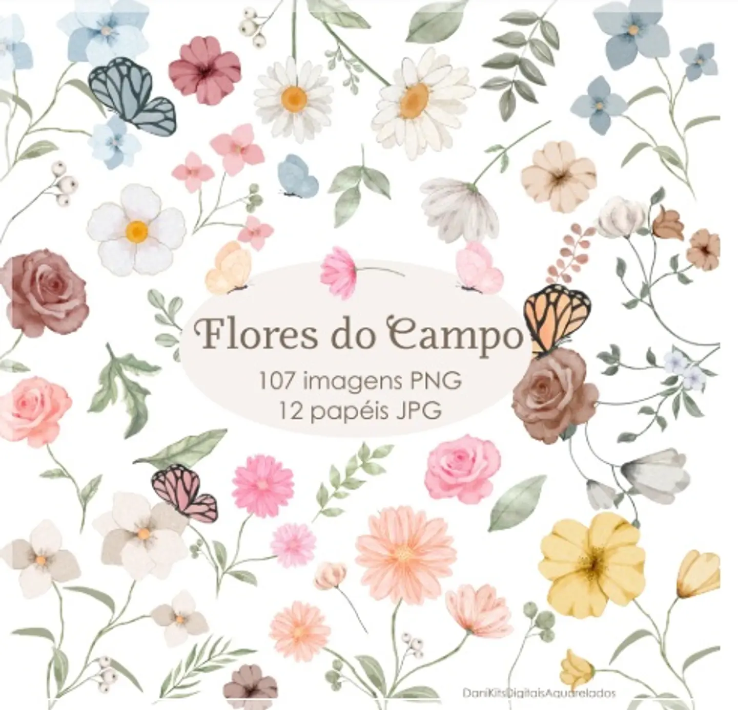 Kit Digital Flores do Campo 8 1
