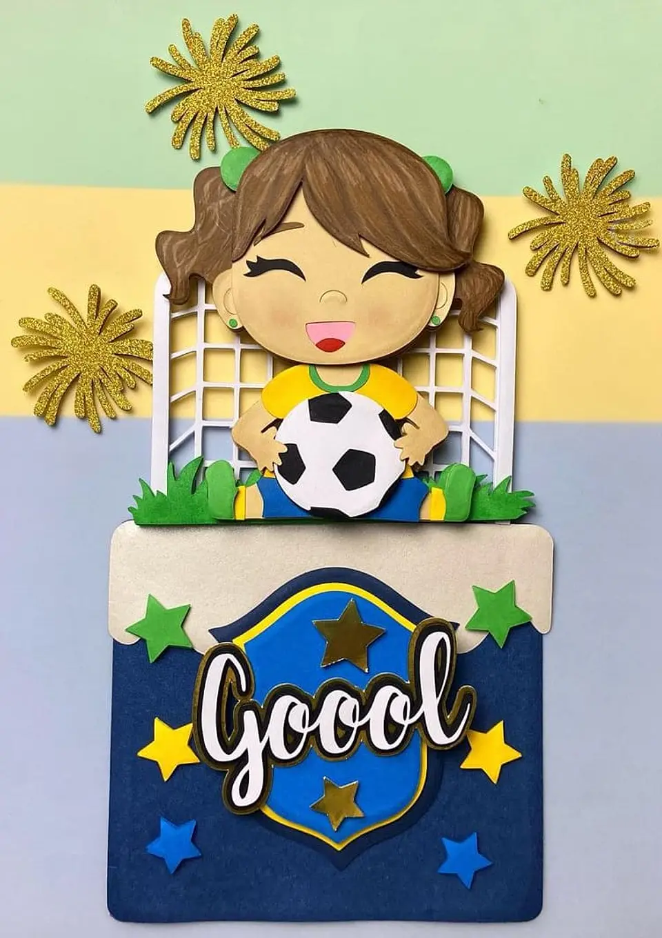 Arquivo de Corte Topo de Bolo Futebol Copa Menina 77 1