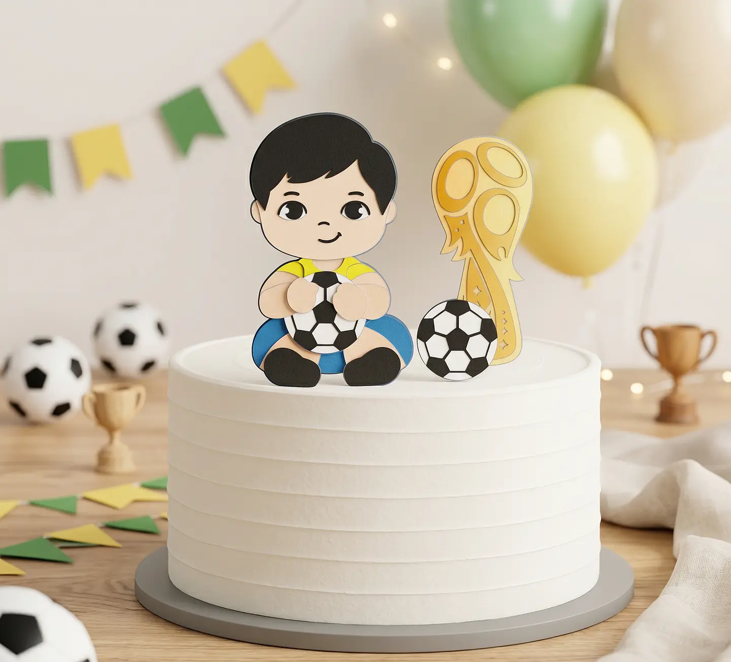 Arquivo de Corte Topo de Bolo Futebol Copa Baby 62 1