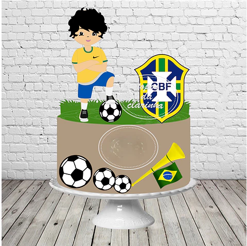 Arquivo de Corte Topo de Bolo Futebol Copa 26