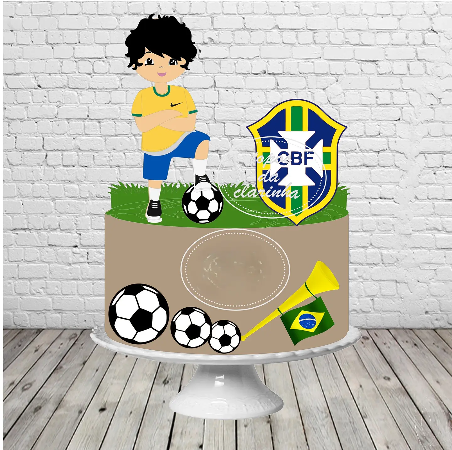 Arquivo de Corte Topo de Bolo Futebol Copa 26 1