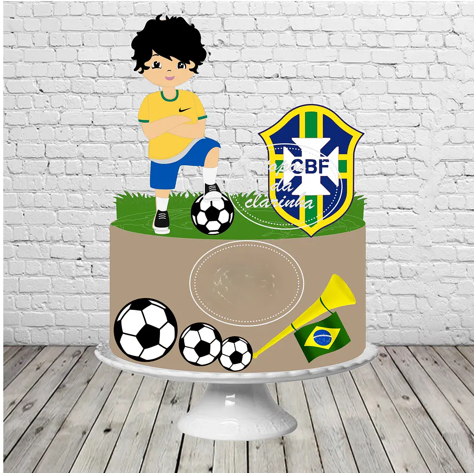 Arquivo de Corte Topo de Bolo Futebol Copa 26 1
