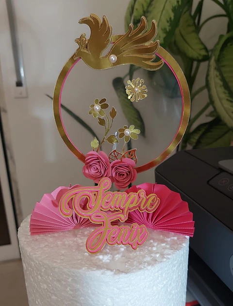 Arquivo de Corte Topo de Bolo Fênix 1