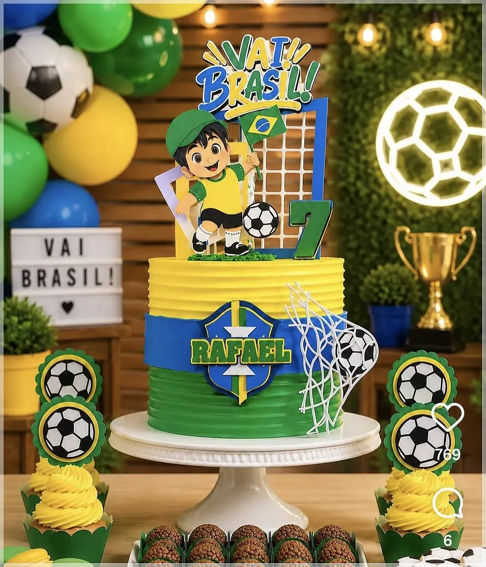 Arquivo de Corte Topo de Bolo Futebol Copa 13 1