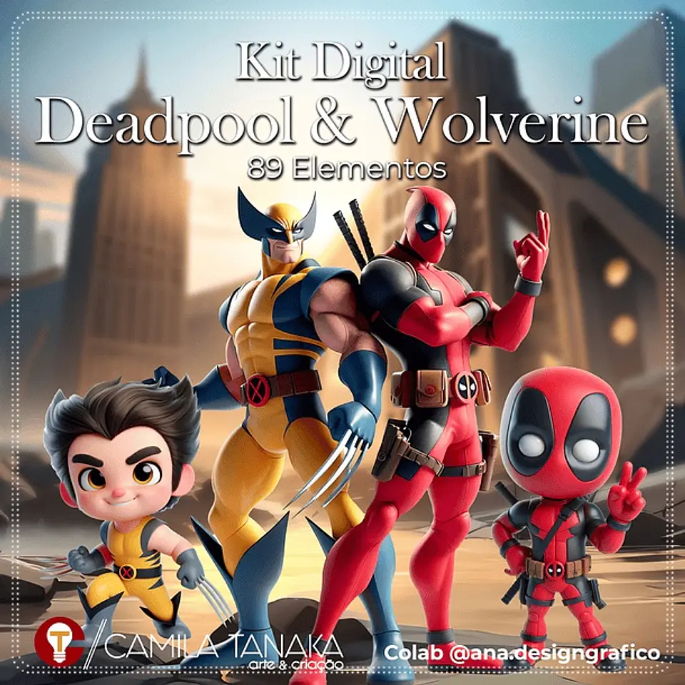 Kit Digital 121 Deadpool e Wolverine 2 1