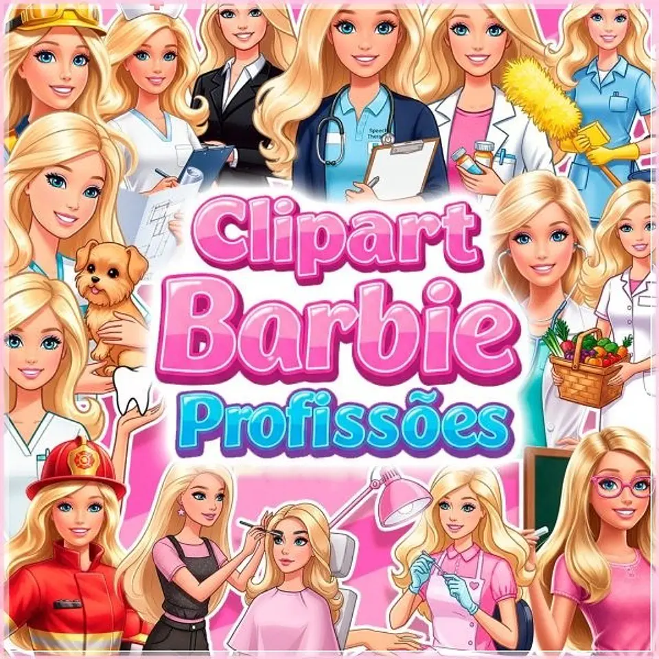 Kit Digital Barbie Profissões 1 1