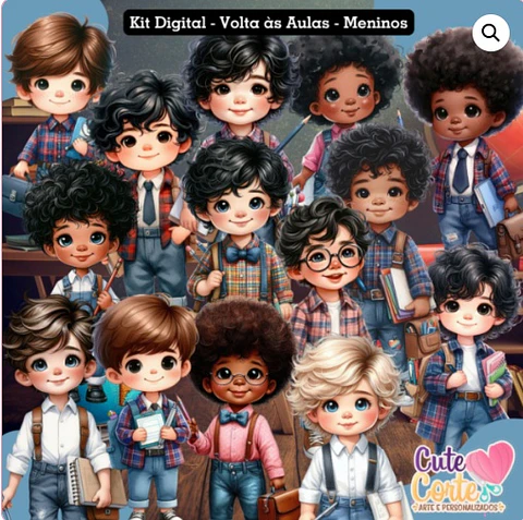 Kit Digital Volta as Aulas Meninos 16