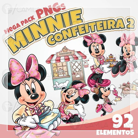 Kit Digital Minnie Confeiteira 2 59