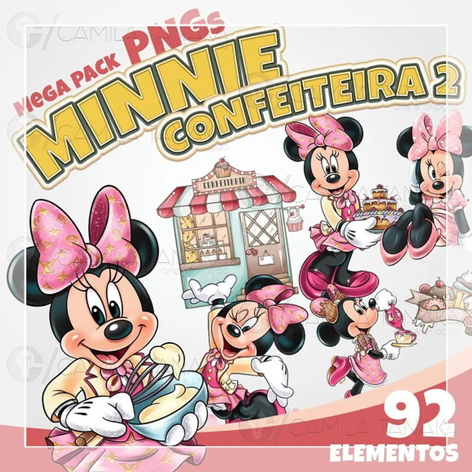 Kit Digital Minnie Confeiteira 2 59 1