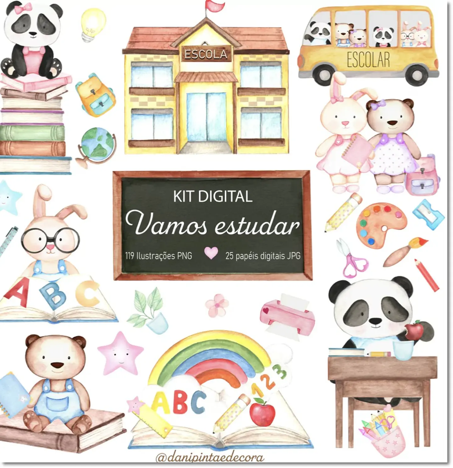 Kit Digital Vamos Estudar Volta as Aulas 22 1