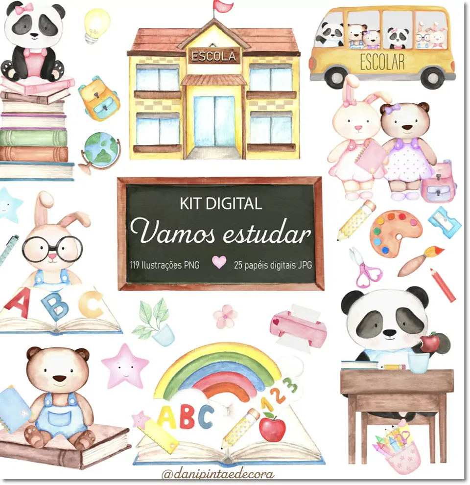 Kit Digital Vamos Estudar Volta as Aulas 22 1