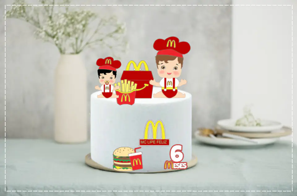 Arquivo de Corte Topo de Bolo Fast Food 7 1