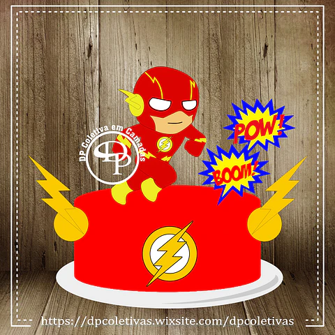 Arquivo de Corte Topo de Bolo Flash 4