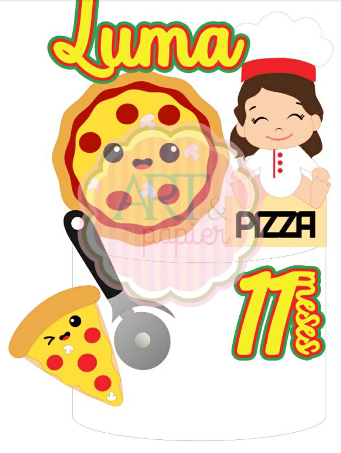 Arquivo de Corte Topo de Bolo Fast Food 3 1