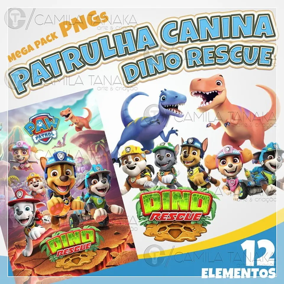 Kit Digital Patrulha Canina Dino Rescue 56 1