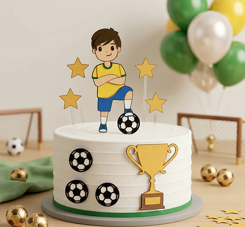 Arquivo de Corte Topo de Bolo Futebol Copa 53