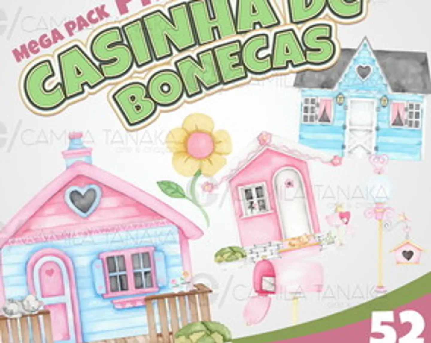 Kit Digital Pack Casinha de Boneca 111 1