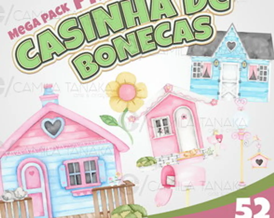 Kit Digital Pack Casinha de Boneca 111 1