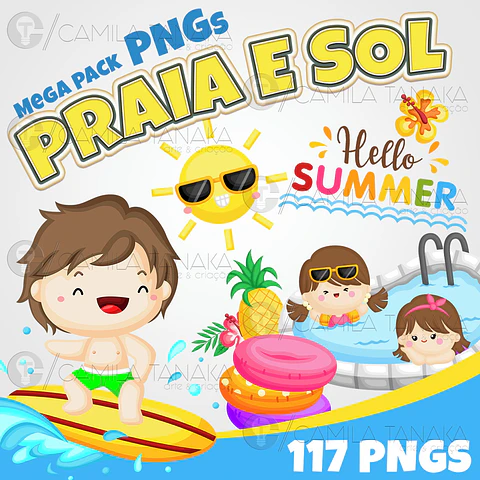Kit Digital Praia e Sol 109