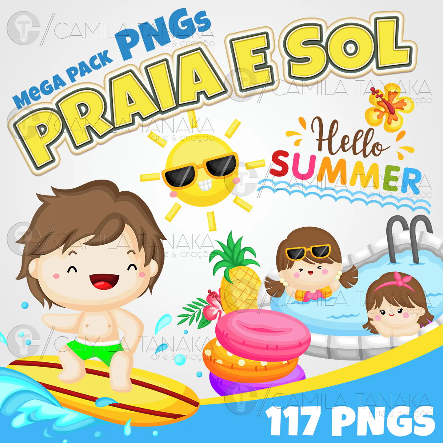 Kit Digital Praia e Sol 109 1