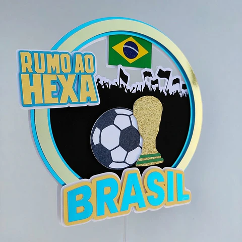 Arquivo de Corte Topo de Bolo Futebol Copa 111
