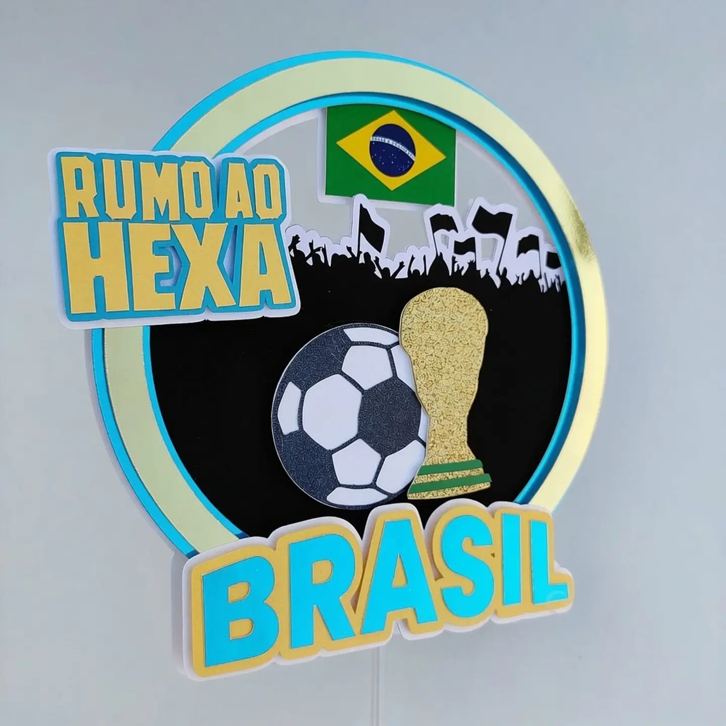 Arquivo de Corte Topo de Bolo Futebol Copa 111 1