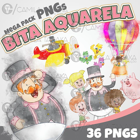 Kit Digital Mundo Bita Aquarela 95