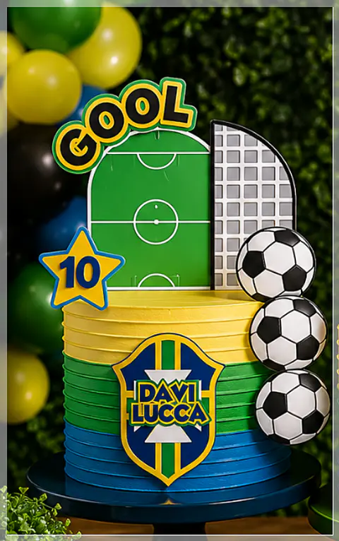 Arquivo de Corte Topo de Bolo Futebol Copa 150