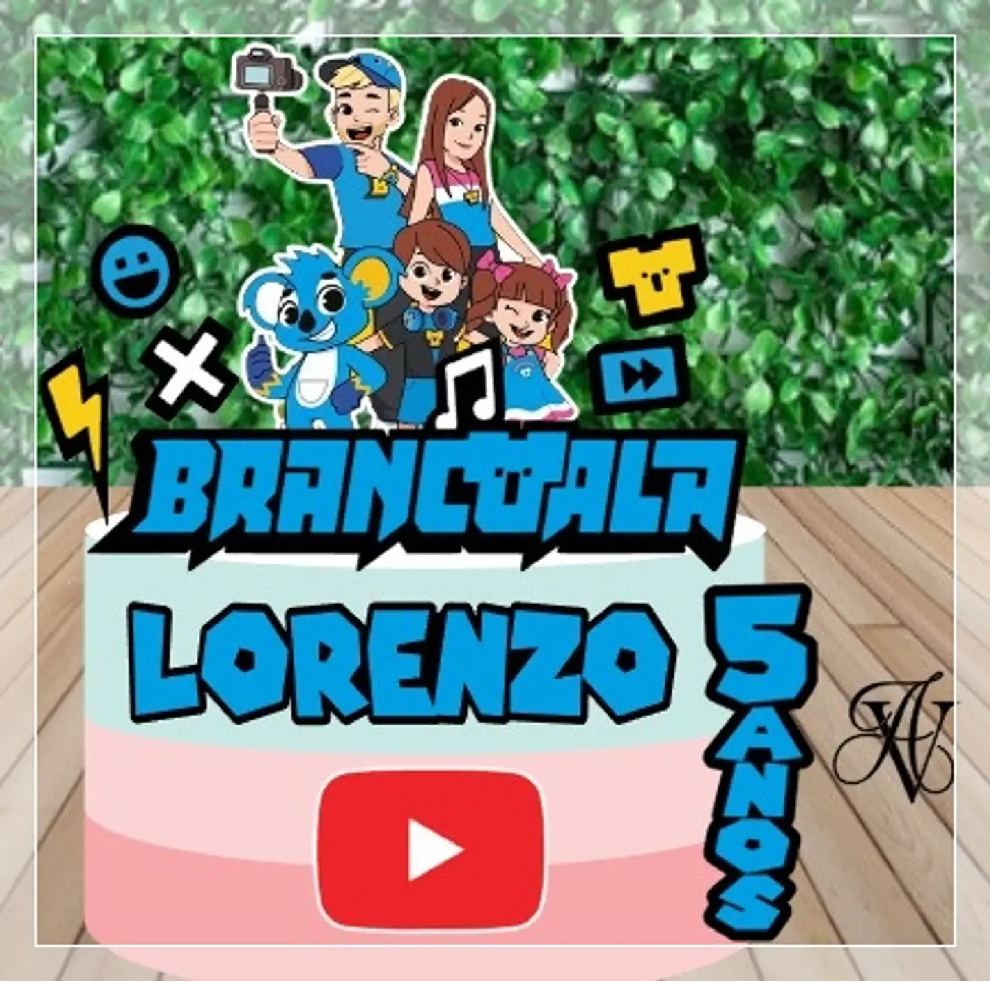 Arquivo de Corte Topo de Bolo Família Brancoala 1 1