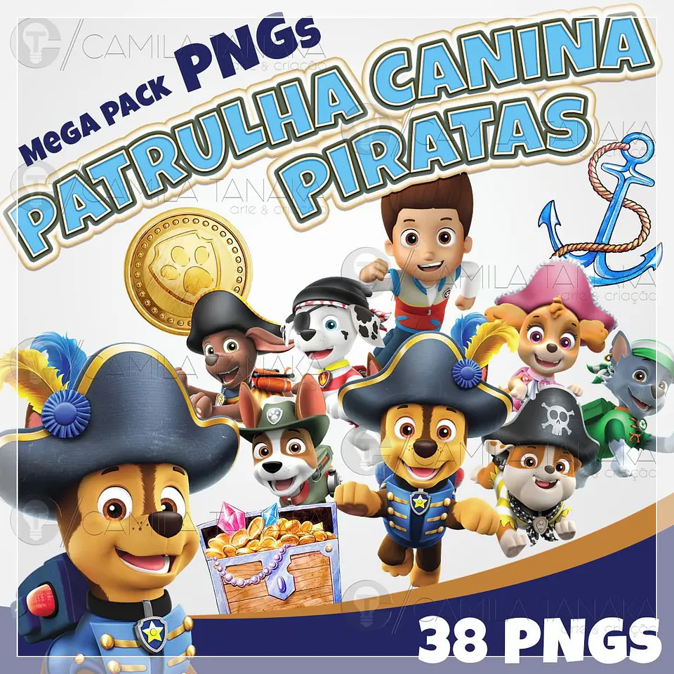 Kit Digital Patrulha Canina Piratas 47 1
