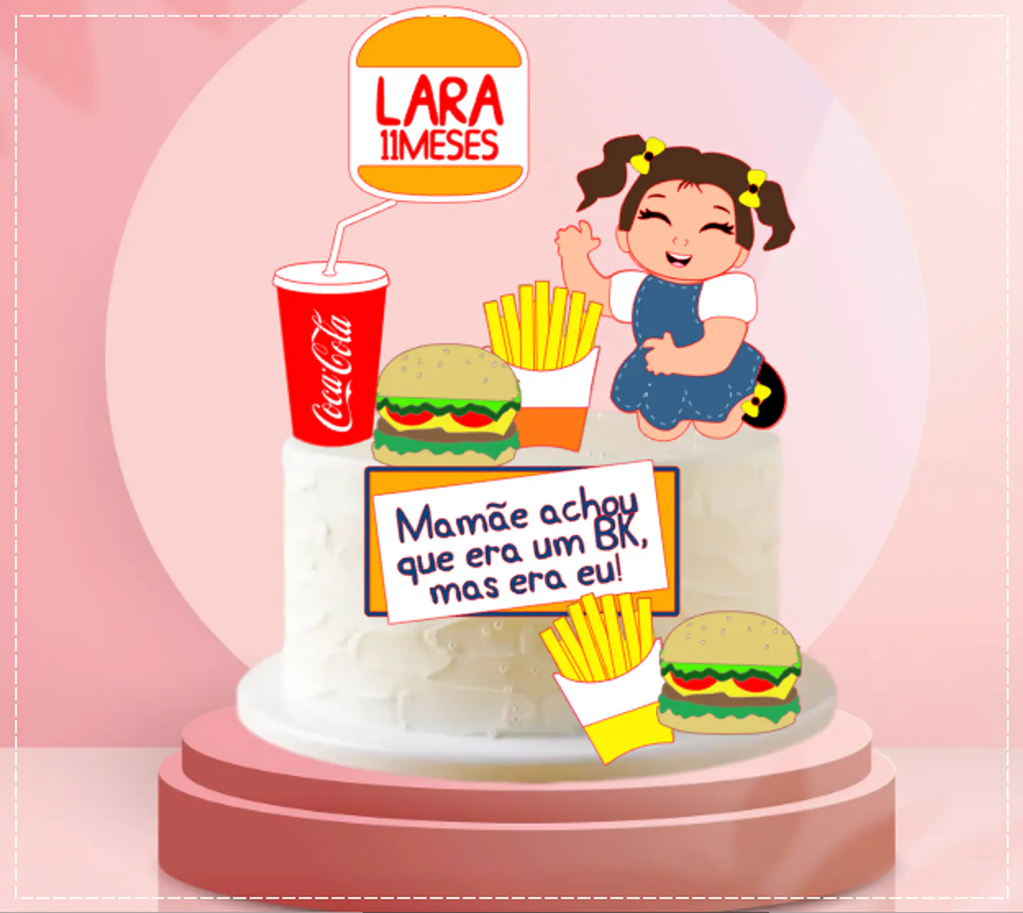 Arquivo de Corte Topo de Bolo Fast Food 9 1
