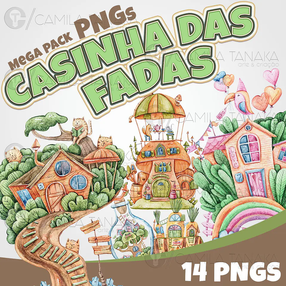 Kit Digital Casinha das Fadas 30 1