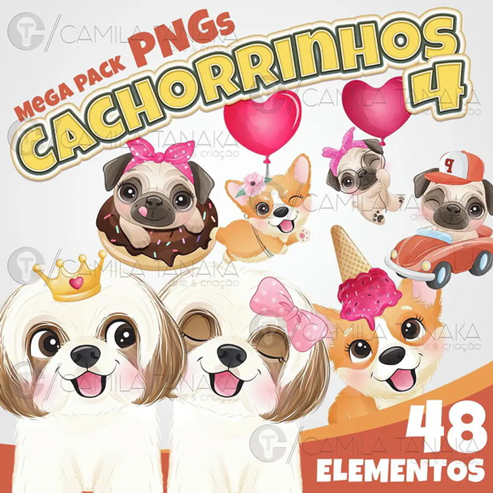 Kit Digital Cachorrinhos 4 25 1