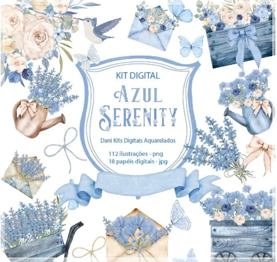 Kit Digital Azul Serenity 2 1