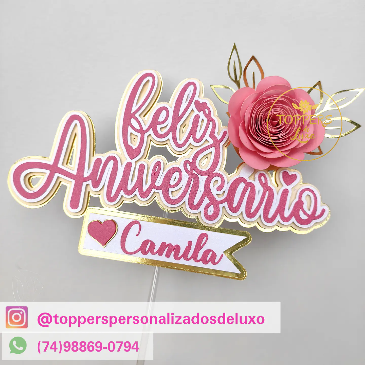 Arquivo de Corte Topo de Bolo Feliz Aniversário 5 1