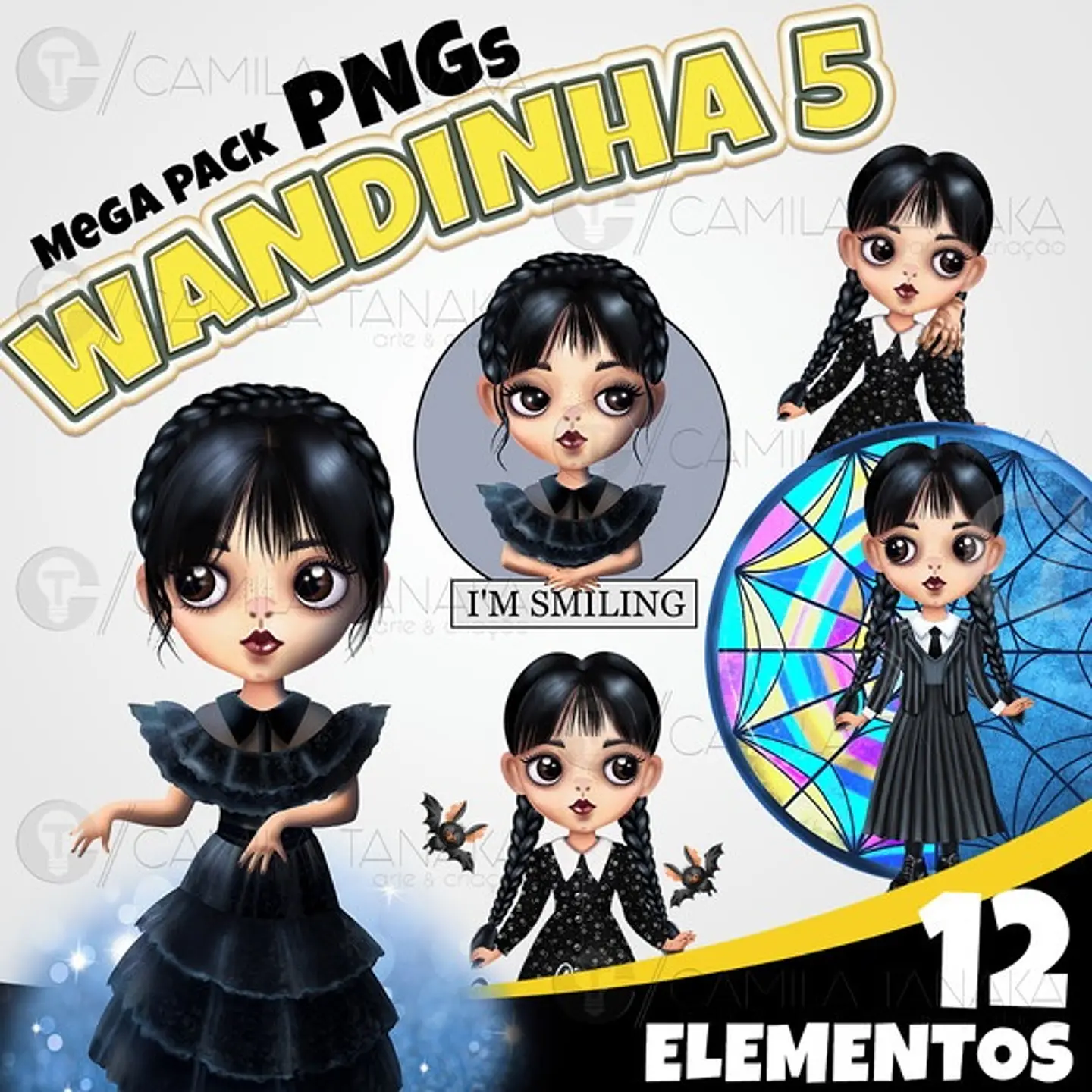 Kit Digital Wandinha 5 53 1