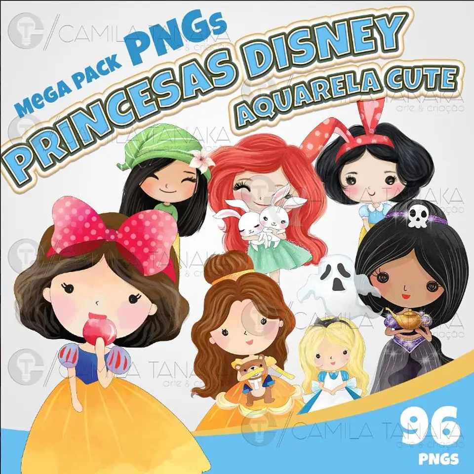 Kit Digital Princesas Disney 48 1
