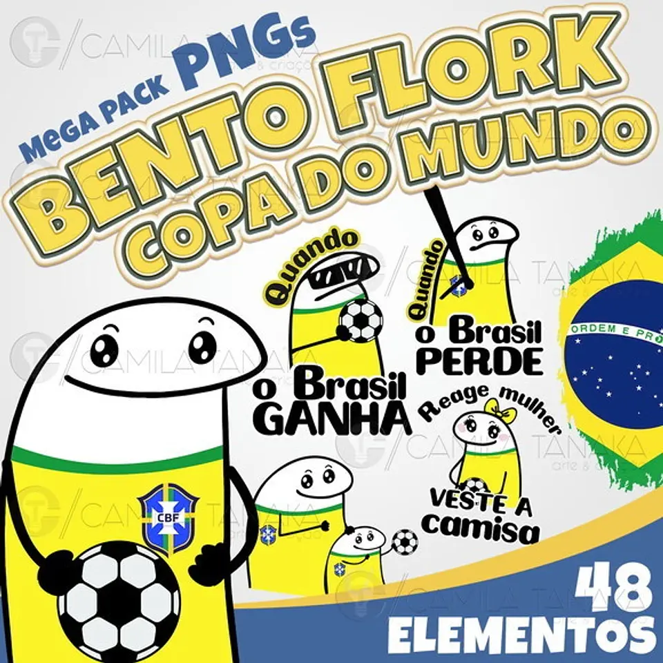 Kit Digital Bento Flork Copa do Mundo 35 1