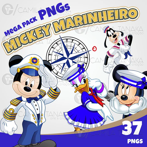 Kit Digital Mickey Marinheiro 92