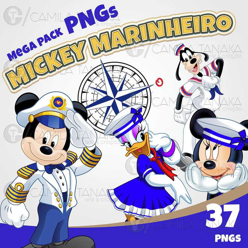 Kit Digital Mickey Marinheiro 92 1