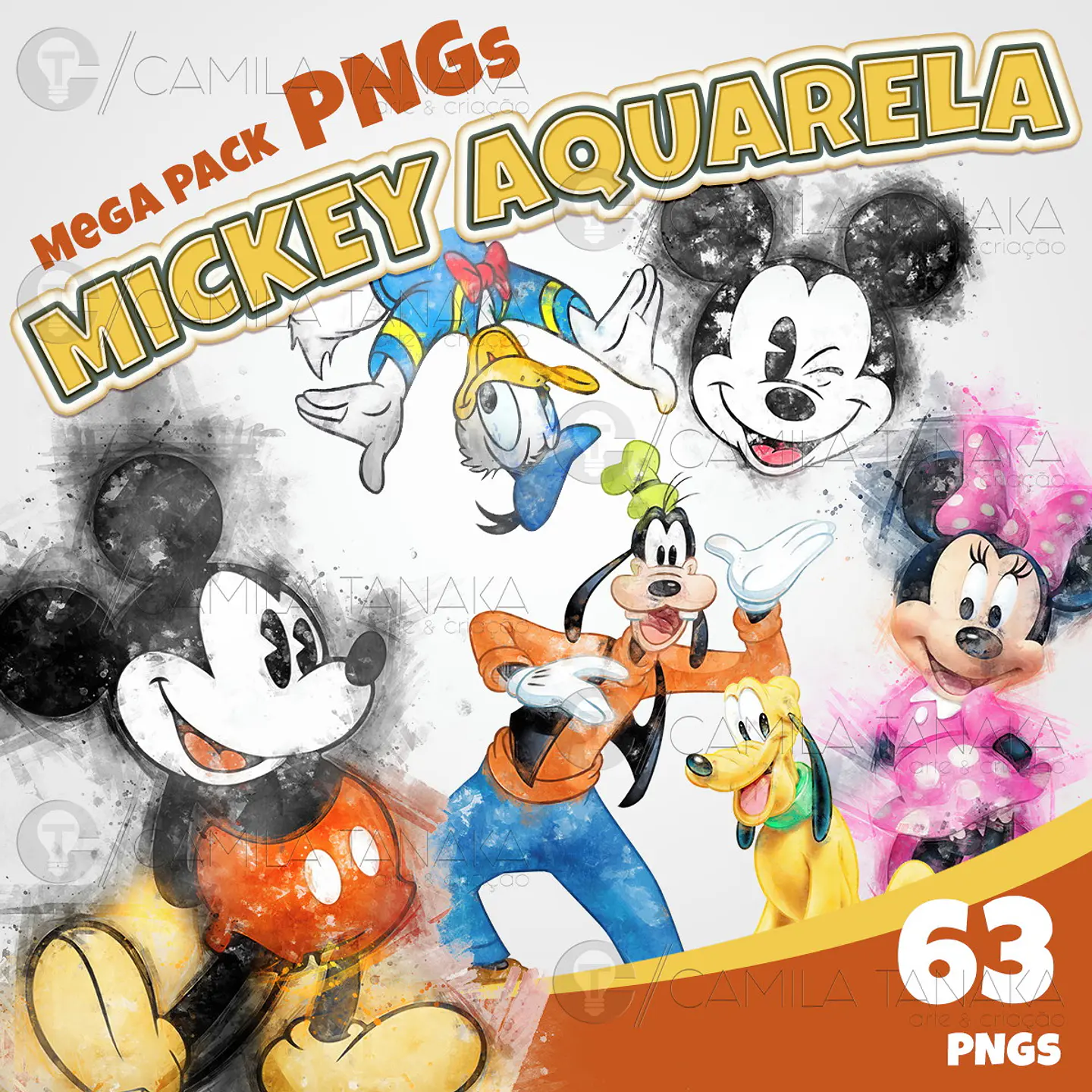 Kit Digital Mickey Aquarela 91 1