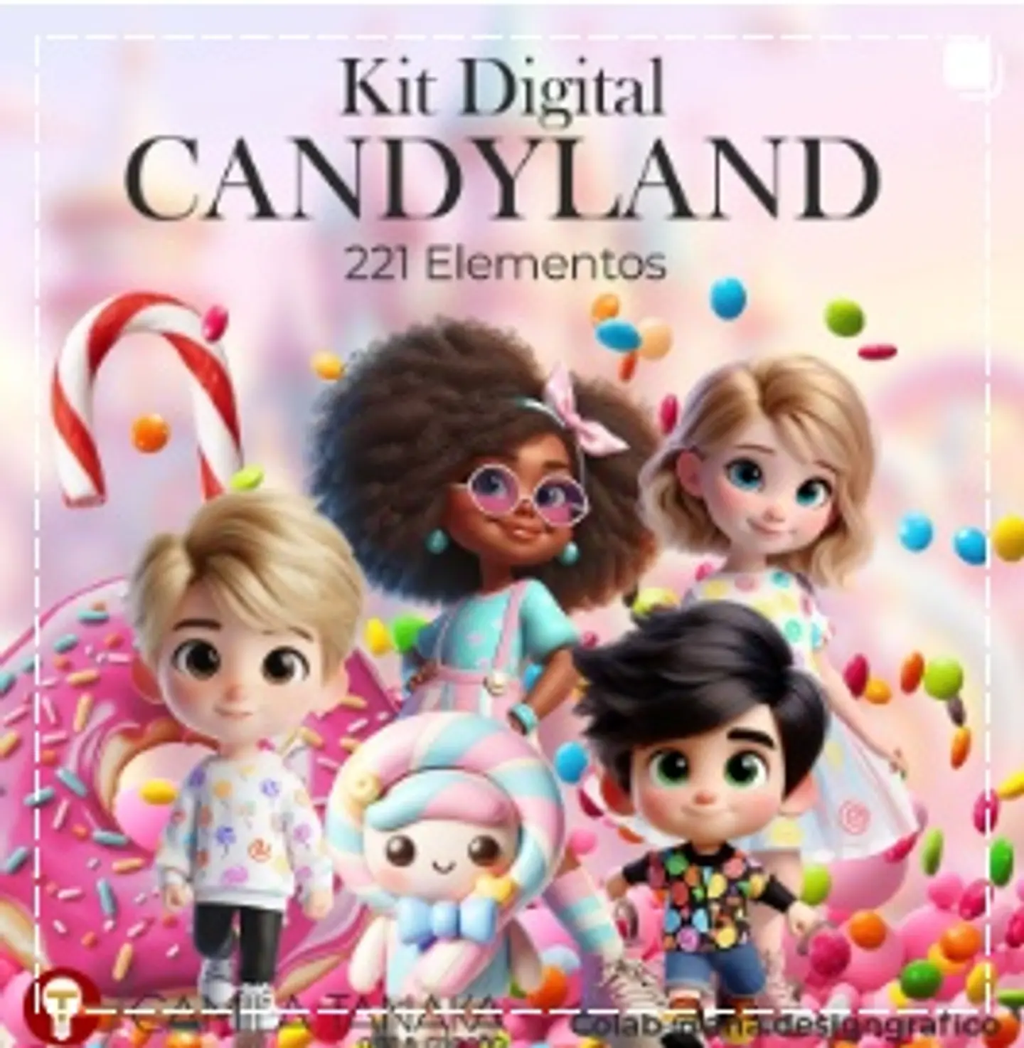 Kit Digital Candy Land 28 1