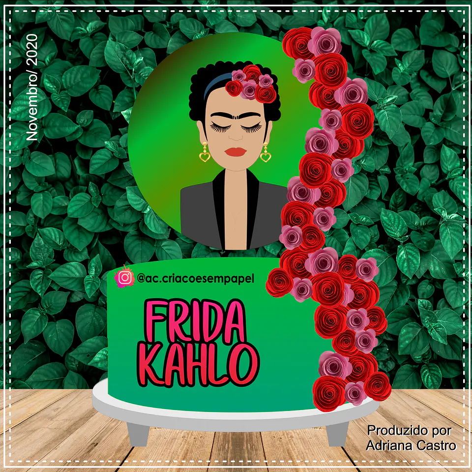 Arquivo de Corte Topo de Bolo Frida 7 1