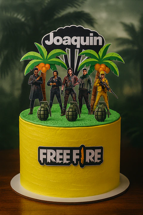 Arquivo de Corte Topo de Bolo Free Fire 15