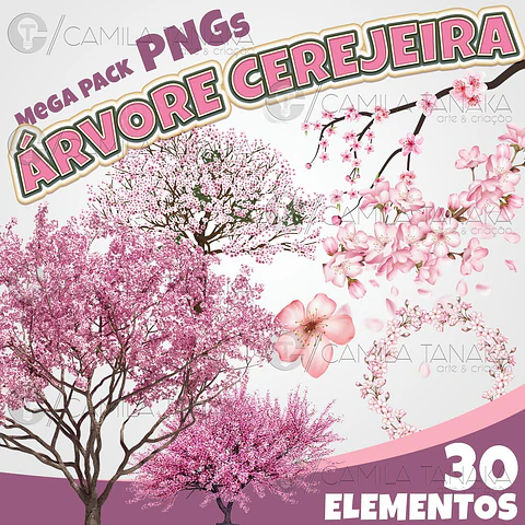 Kit Digital Árvore Cerejeira 67